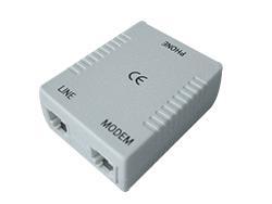 Filtro ADSL, 1 hembra RJ11 a 2 hembras RJ11