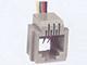 Conector telefónico hembra, con cable